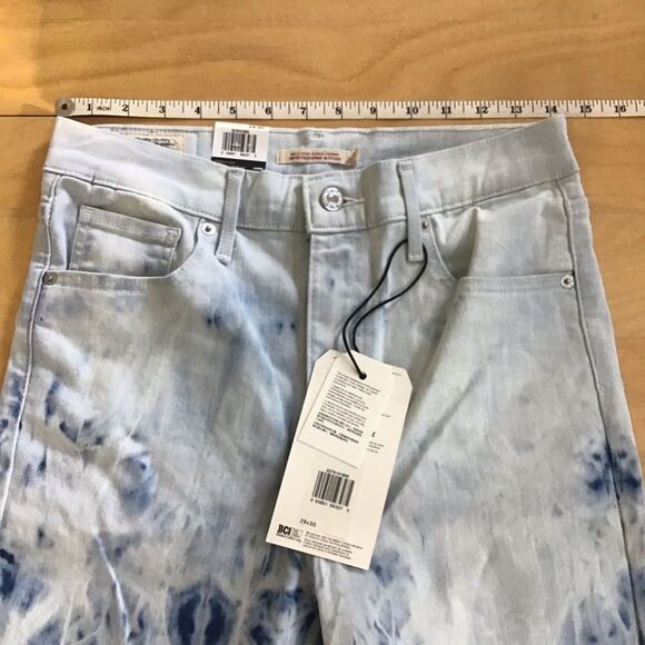 LEVI’S tie dye jeans mile stretch high super skinny high rise high waisted 29 - Picture 11 of 14